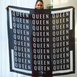 Queen Luxe Scarf - Classic Black/White,Scarves, Sassy Jones,