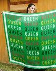 Queen Luxe Scarf - Preppy Green,Scarves, Sassy Jones,