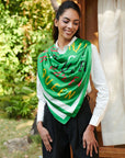 Queen Luxe Scarf - Preppy Green,Scarves, Sassy Jones,