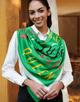 Queen Luxe Scarf - Preppy Green,Scarves, Sassy Jones,