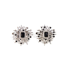 Queen Sparkler Earrings - Black - Sassy Jones
