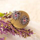 Queen Sparkler Studs - Purple/Blue