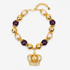 Reign Champagne Pearl Pavé Crown Statement Necklace,Necklaces, Sassy Jones,