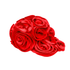 Rosette Ruffle Chiffon Cap - Rosey Red,Hat, Sassy Jones,