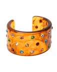 Roxie Caramel Confetti Cuff,Bracelets, Sassy Jones,