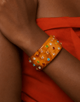 Roxie Caramel Confetti Cuff,Bracelets, Sassy Jones,