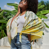 Samba Silk Blend Oversized Scarf - Serengeti