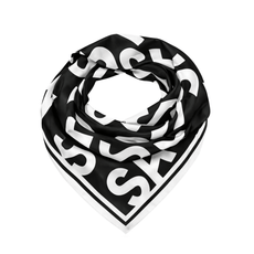 Sassy City Scarf 33" x 33" - Black/White,Scarves, Sassy Jones,
