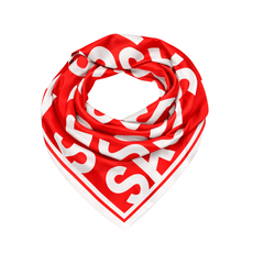 Sassy City Scarf 33" x 33" - Red/White,Scarves, Sassy Jones,