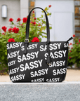 Sassy City Tote - Black/White,Handbags, Sassy Jones,