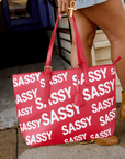 Sassy City Tote - Red/White,Handbags, Sassy Jones,