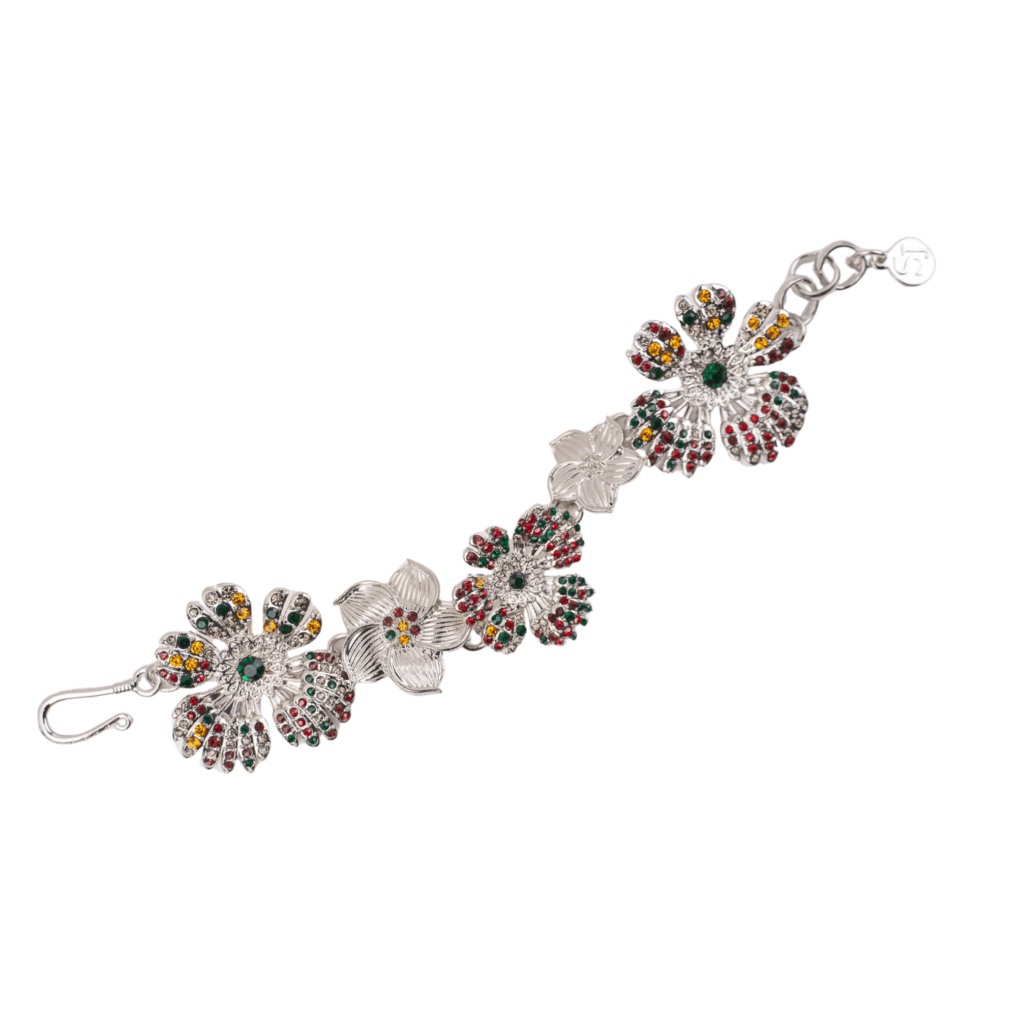 Savage Gardenia Bracelet - Platinum,Bracelets, Sassy Jones,