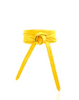 Yaya Leather Wrap Belt - Yellow,Belts, Sassy Jones,