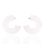 Sierra Hoops - Clear,Earrings, Sassy Jones,