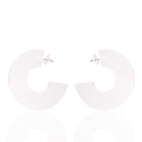 Sierra Hoops - Clear,Earrings, Sassy Jones,