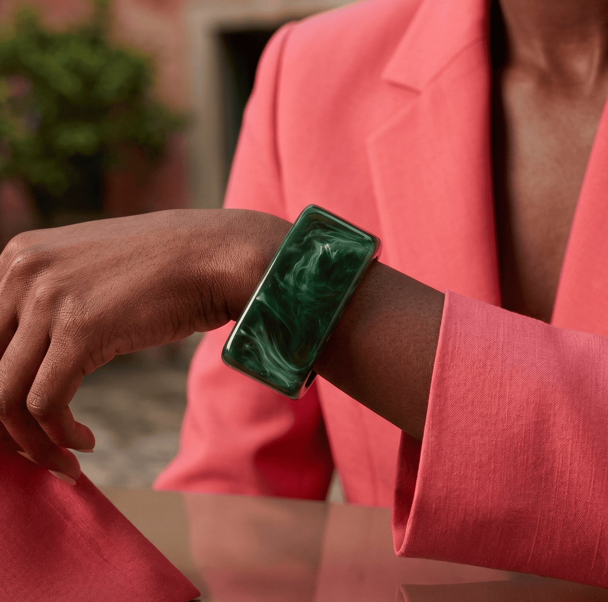 Simone Mystic Emerald Bangle