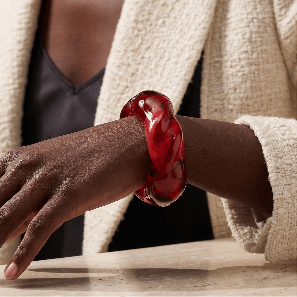 Simone Scarlet Rouge Bangle