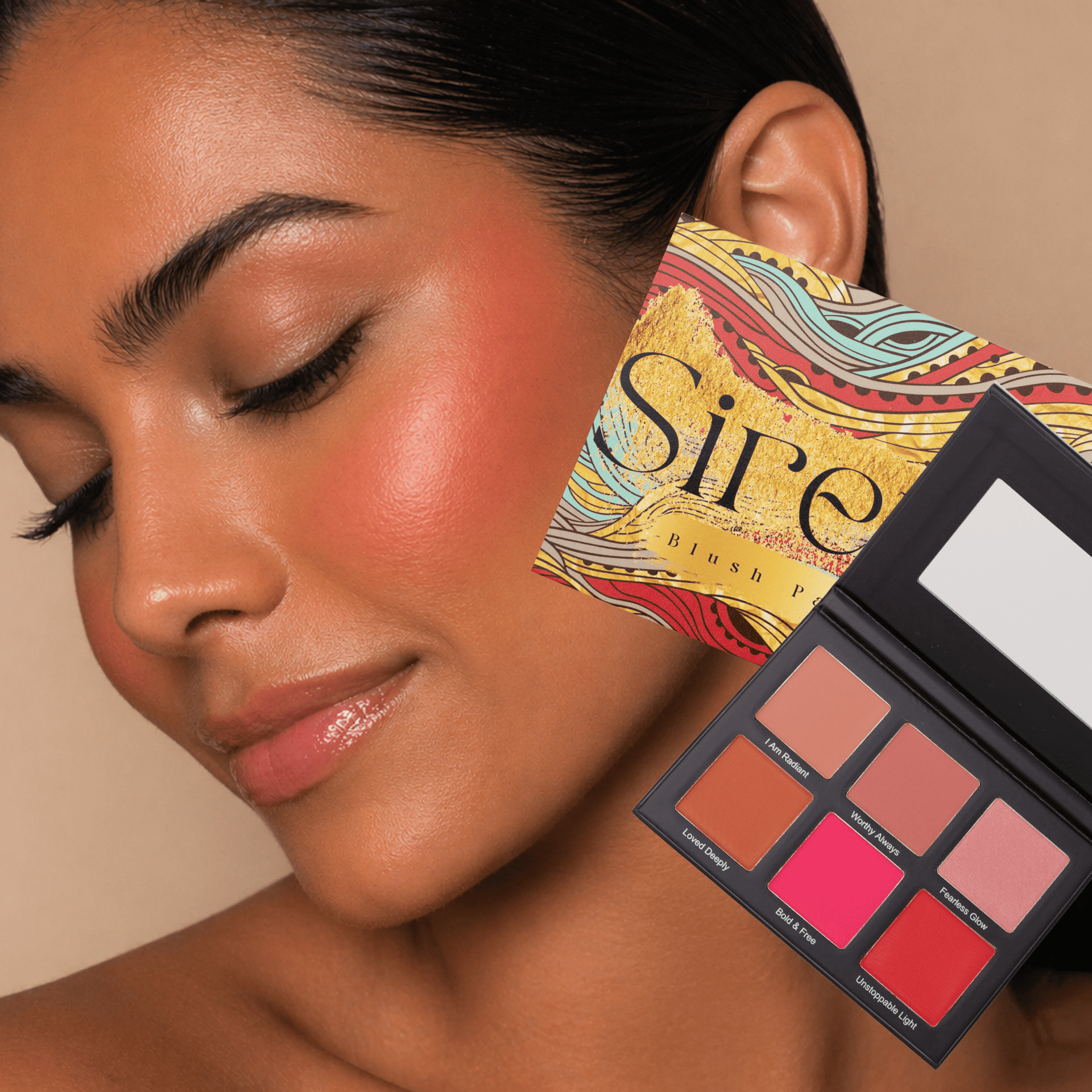 Sirena Blush Palette – Shade Radiant Blush Palette Glowing Cheeks