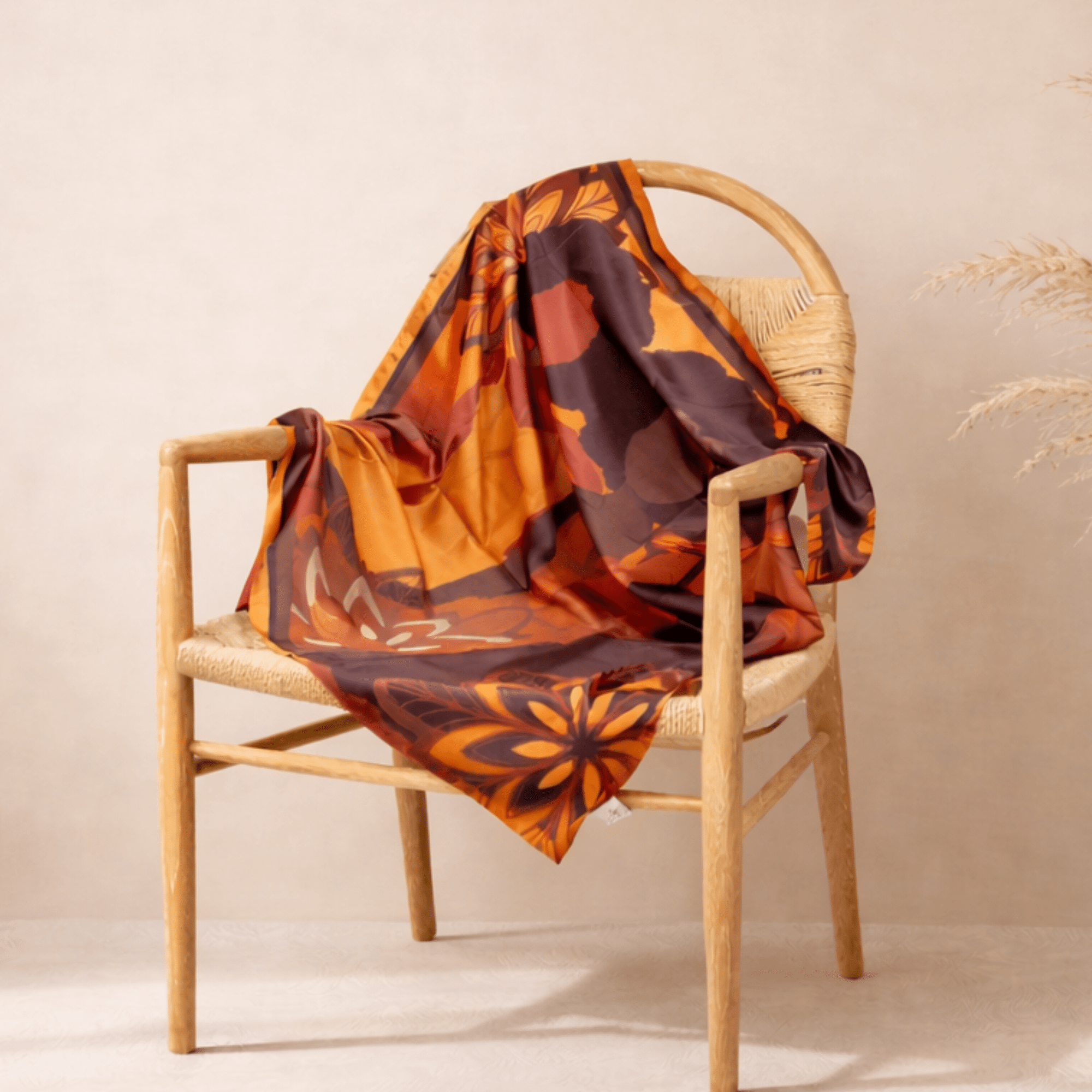 Sistership Luxe Scarf - Chocolate 33" X 33",Scarves, Sassy Jones,