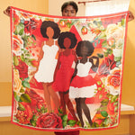 Sistership Luxe Scarf - Crimson,Scarves, Sassy Jones,