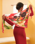 Sistership Luxe Scarf - Crimson,Scarves, Sassy Jones,