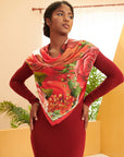 Sistership Luxe Scarf - Crimson,Scarves, Sassy Jones,