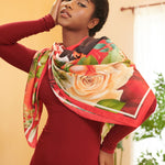 Sistership Luxe Scarf - Crimson,Scarves, Sassy Jones,