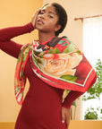 Sistership Luxe Scarf - Crimson,Scarves, Sassy Jones,