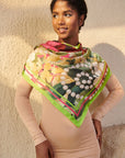 Sistership Luxe Scarf - Pink/Green,Scarves, Sassy Jones,