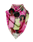 Sistership Luxe Scarf - Pink/Green,Scarves, Sassy Jones,