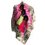 Sistership Luxe Scarf - Pink/Green,Scarves, Sassy Jones,