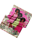 Sistership Luxe Scarf - Pink/Green,Scarves, Sassy Jones,