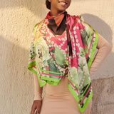 Sistership Luxe Scarf - Pink/Green,Scarves, Sassy Jones,