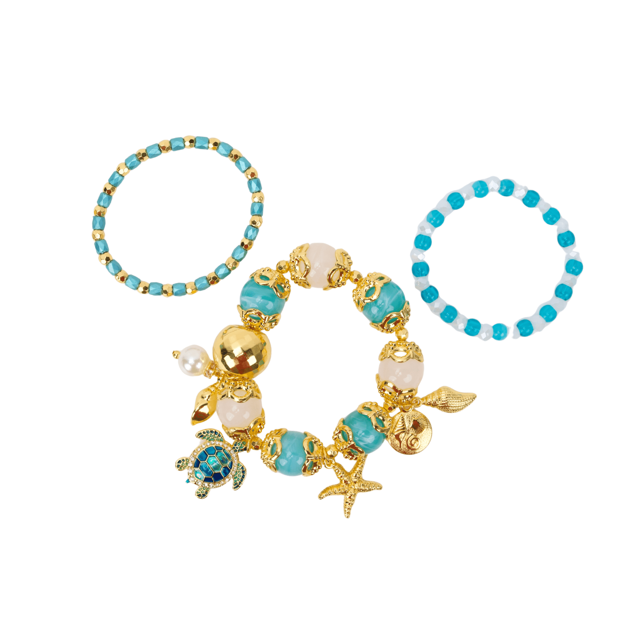 Soleia Sea Turtle 3pc Chunky Stack,Bracelets, Sassy Jones,