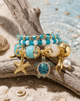 Soleia Sea Turtle 3pc Chunky Stack,Bracelets, Sassy Jones,