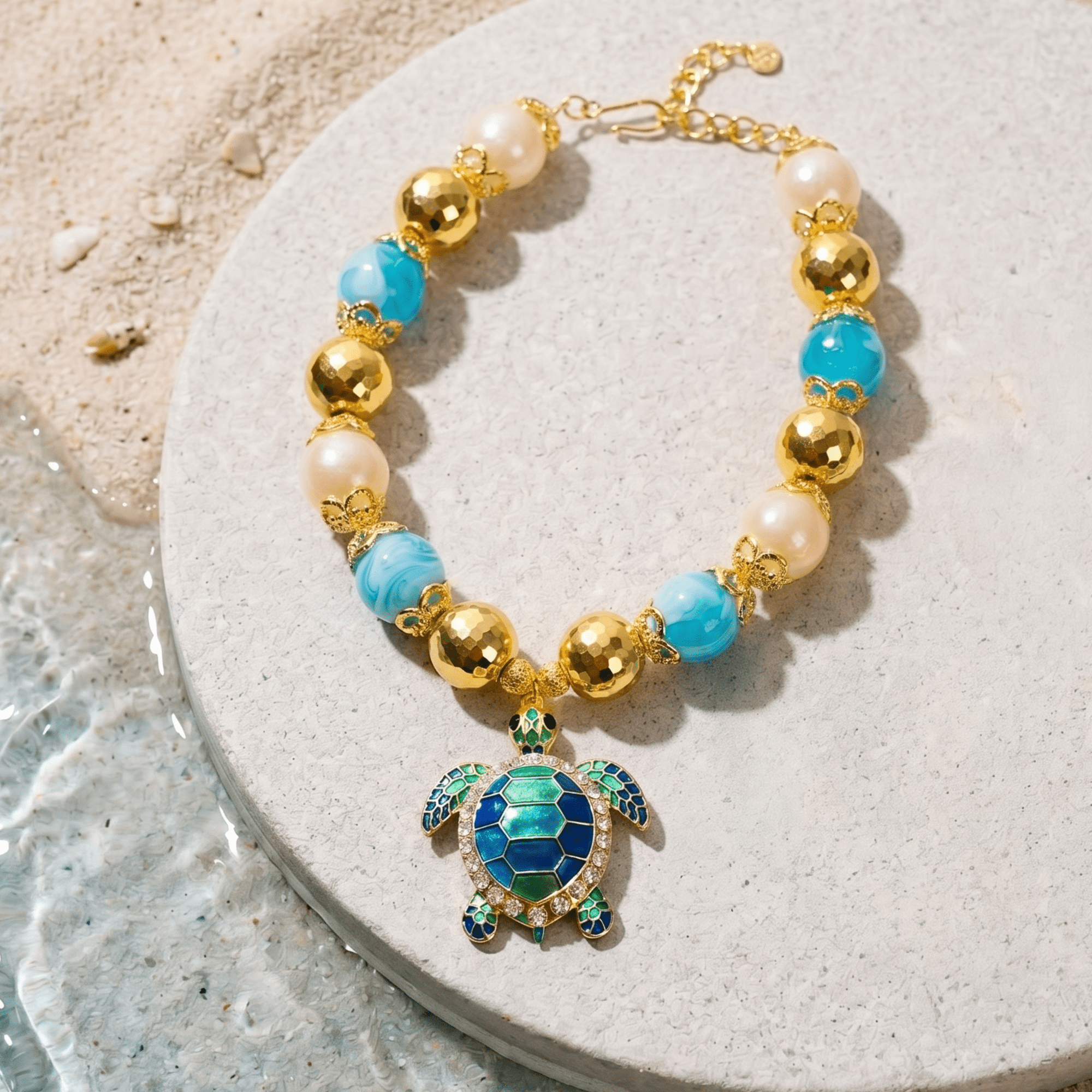 Soleia Sea Turtle Chunky Chain,Necklaces, Sassy Jones,