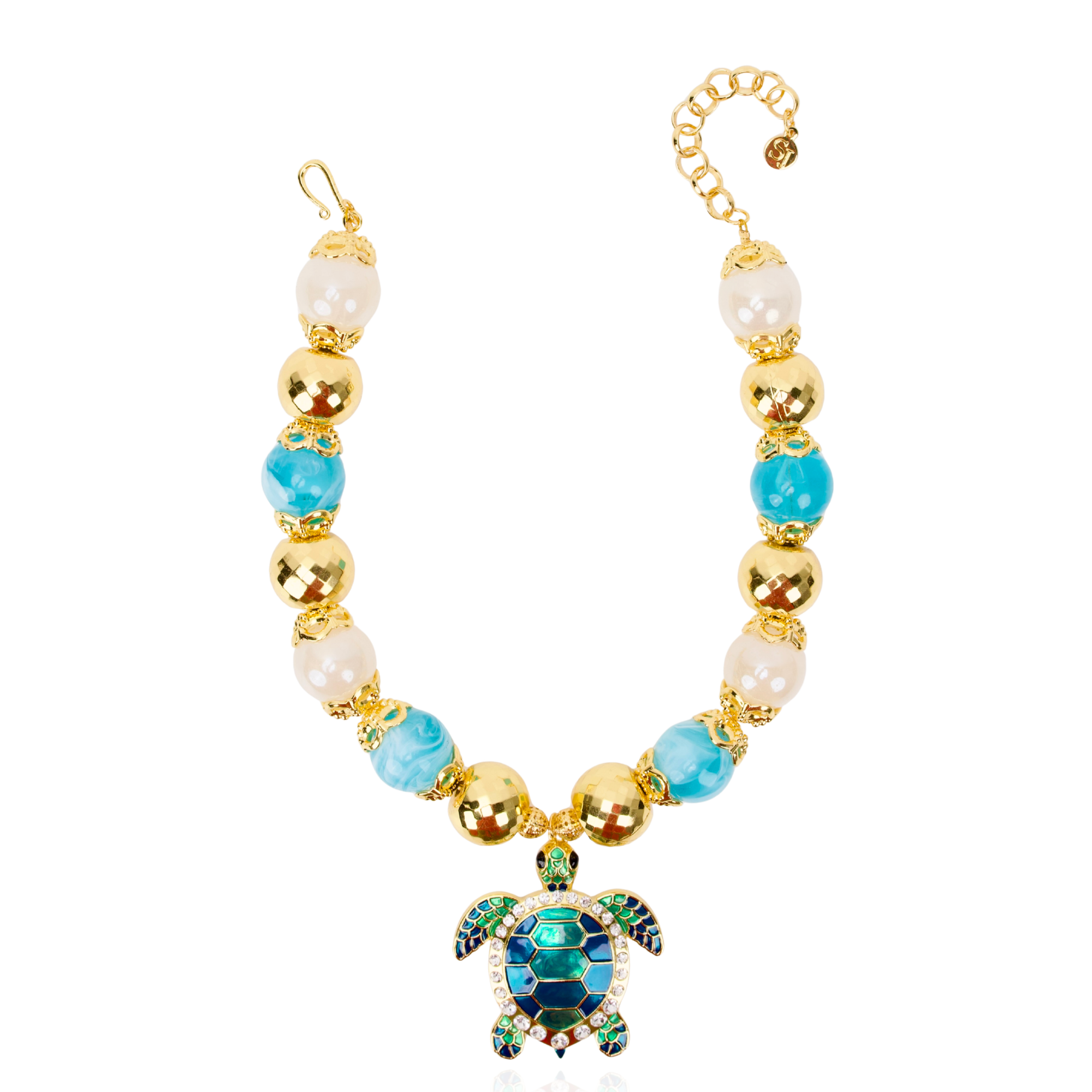 Soleia Sea Turtle Chunky Chain,Necklaces, Sassy Jones,