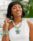 Soleia Sea Turtle Dangles,Earrings, Sassy Jones,
