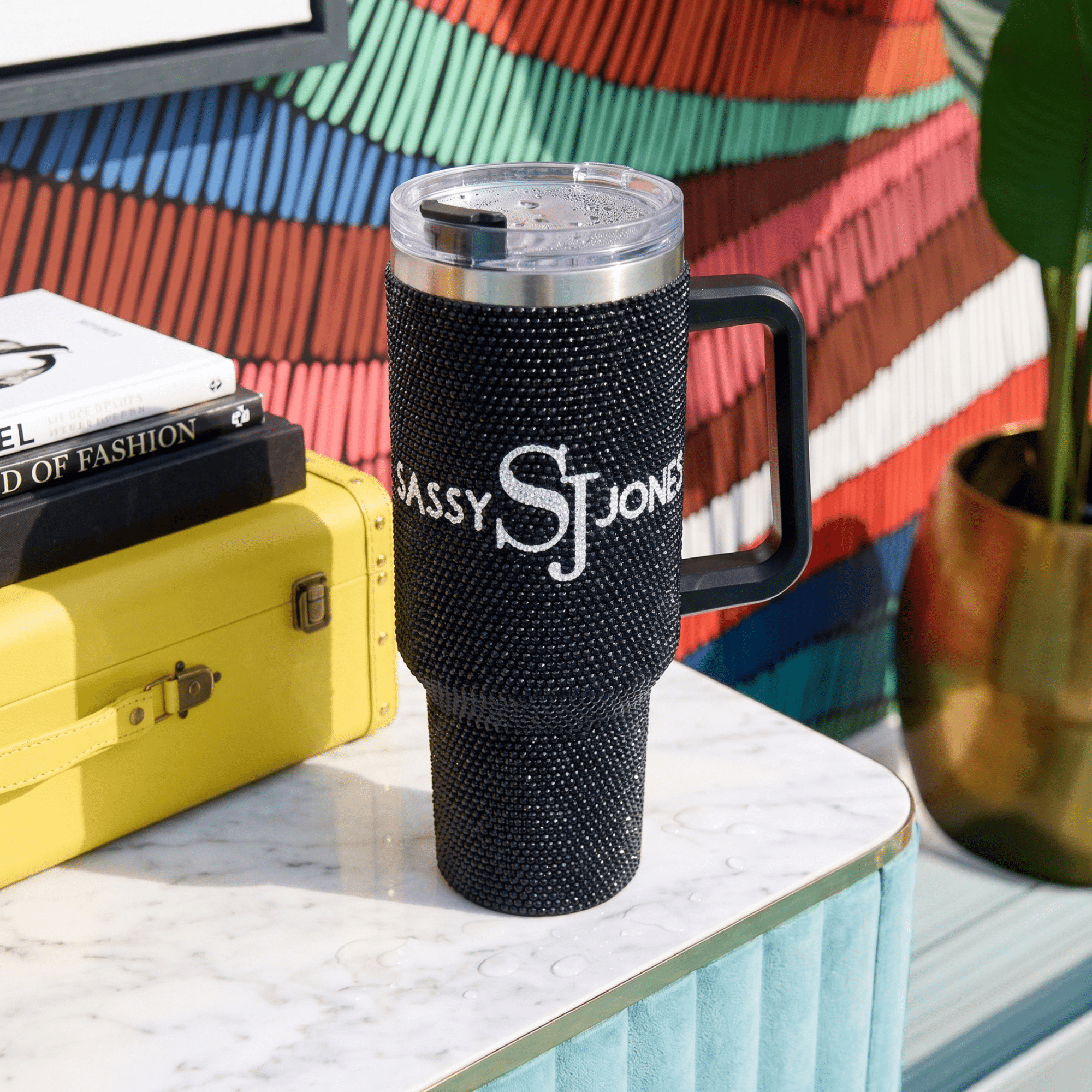 Sparkle Tumbler - Black,Home Decor, Sassy Jones,