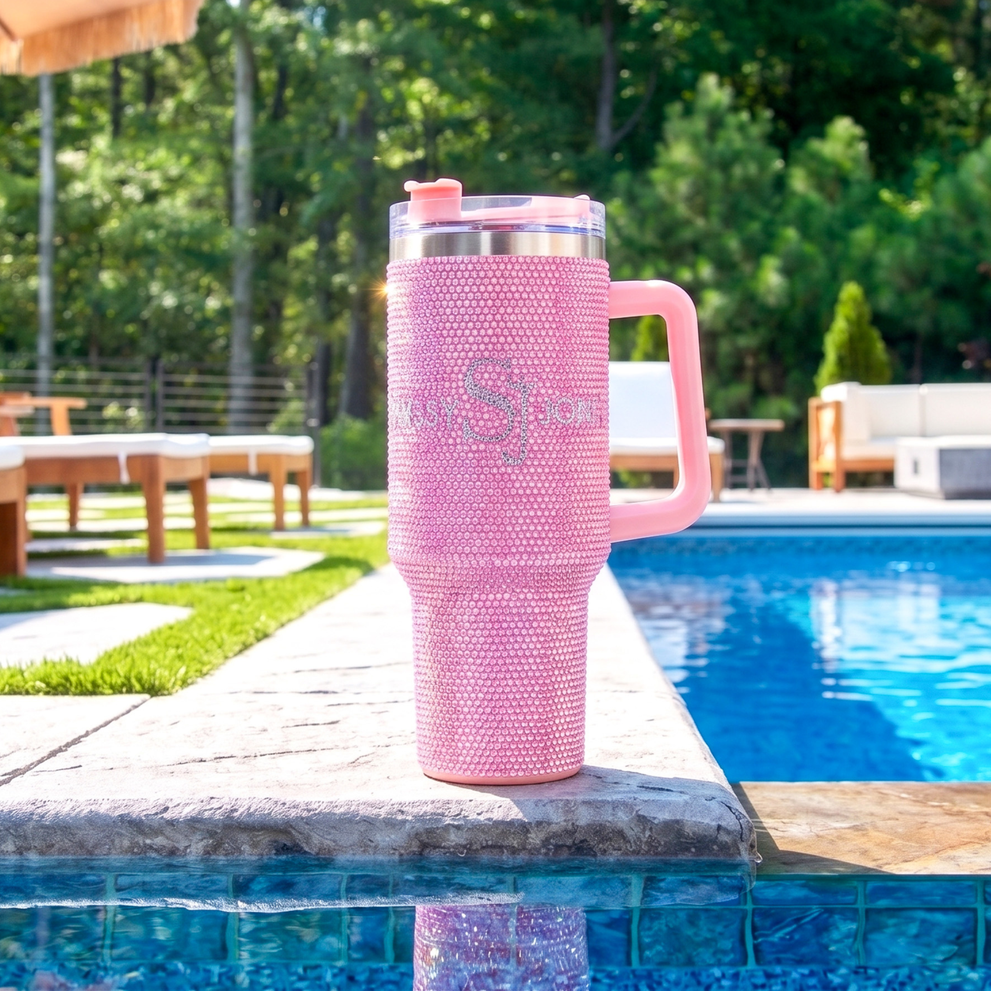 Sparkle Tumbler - Pink,Home Decor, Sassy Jones,