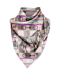 Sugarfoot Luxe Scarf - Heather Gray/Baby Pink,Scarves, Sassy Jones,