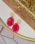 Talia Dangles - Pink/Gold,Earrings, Sassy Jones,