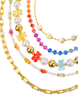 Teddy Glam 18k Layering Pearl Chain,Necklaces, Sassy Jones,