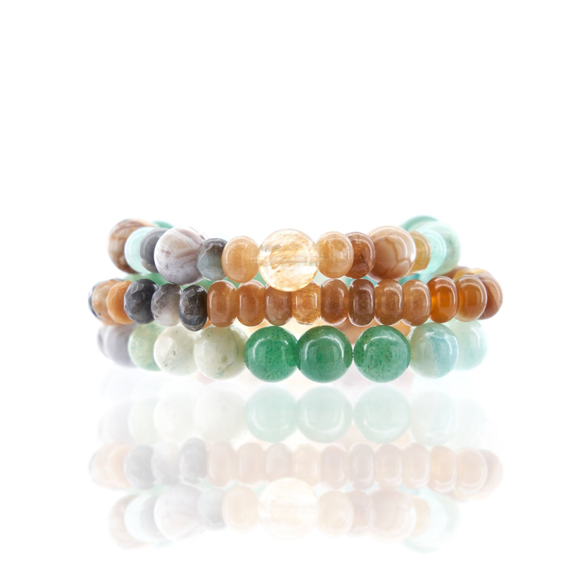 Tezra Bracelet Stack - Amazonite,Bracelets, Sassy Jones,