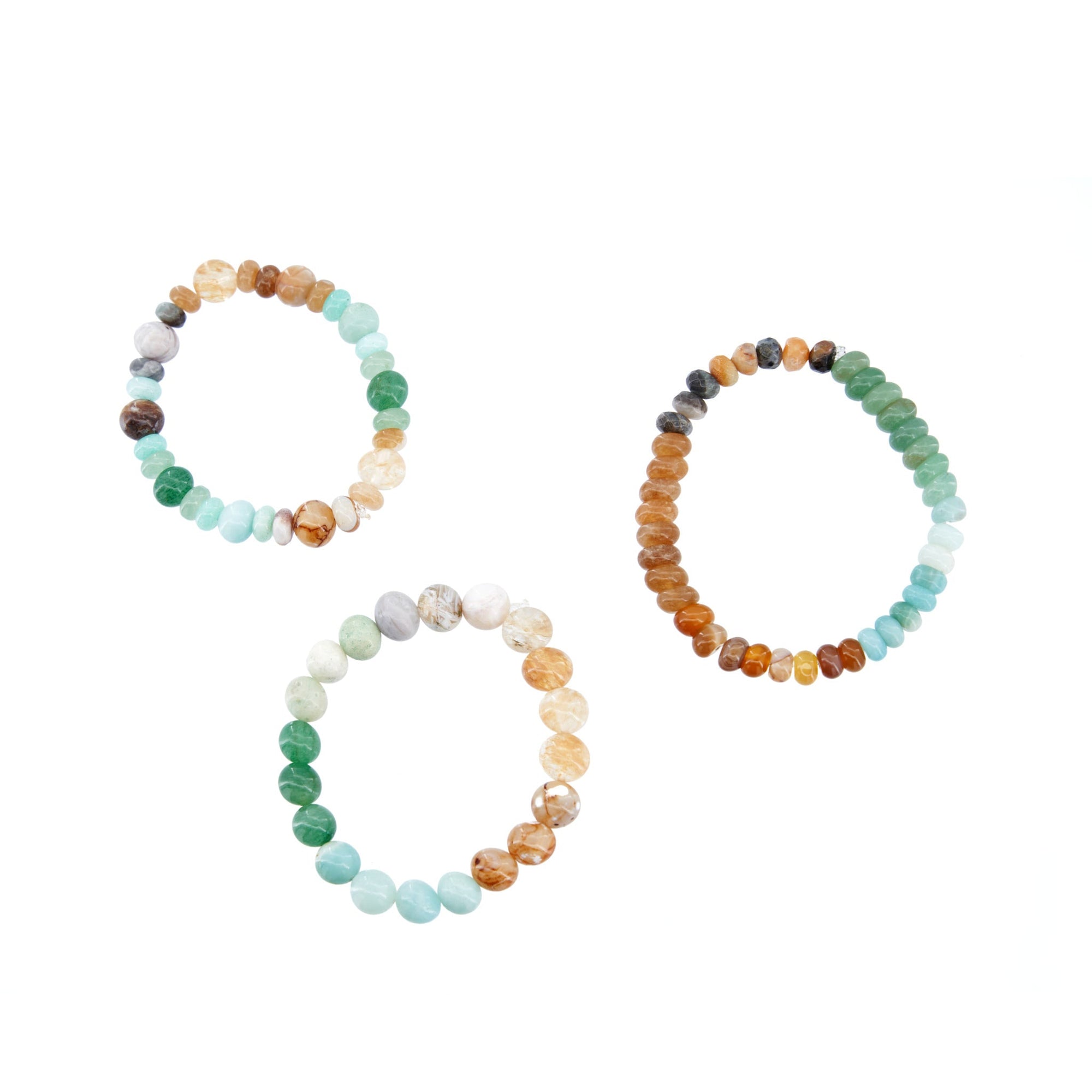 Tezra Bracelet Stack - Amazonite,Bracelets, Sassy Jones,