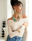 Tezra Dangles - Amazonite,Earrings, Sassy Jones,