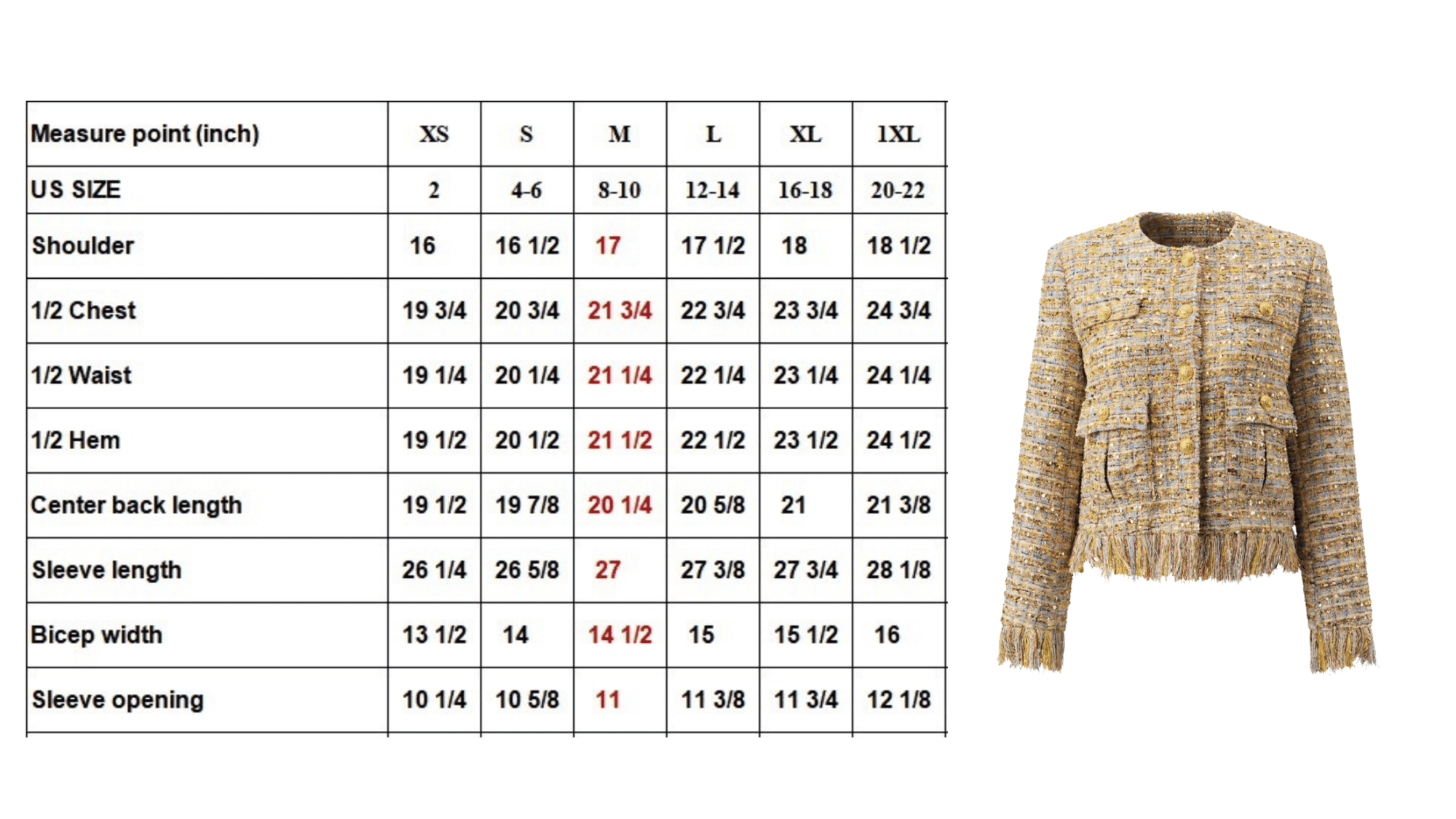 The Claire Metallic Tweed Fringe Blazer,Clothing, Sassy Jones,