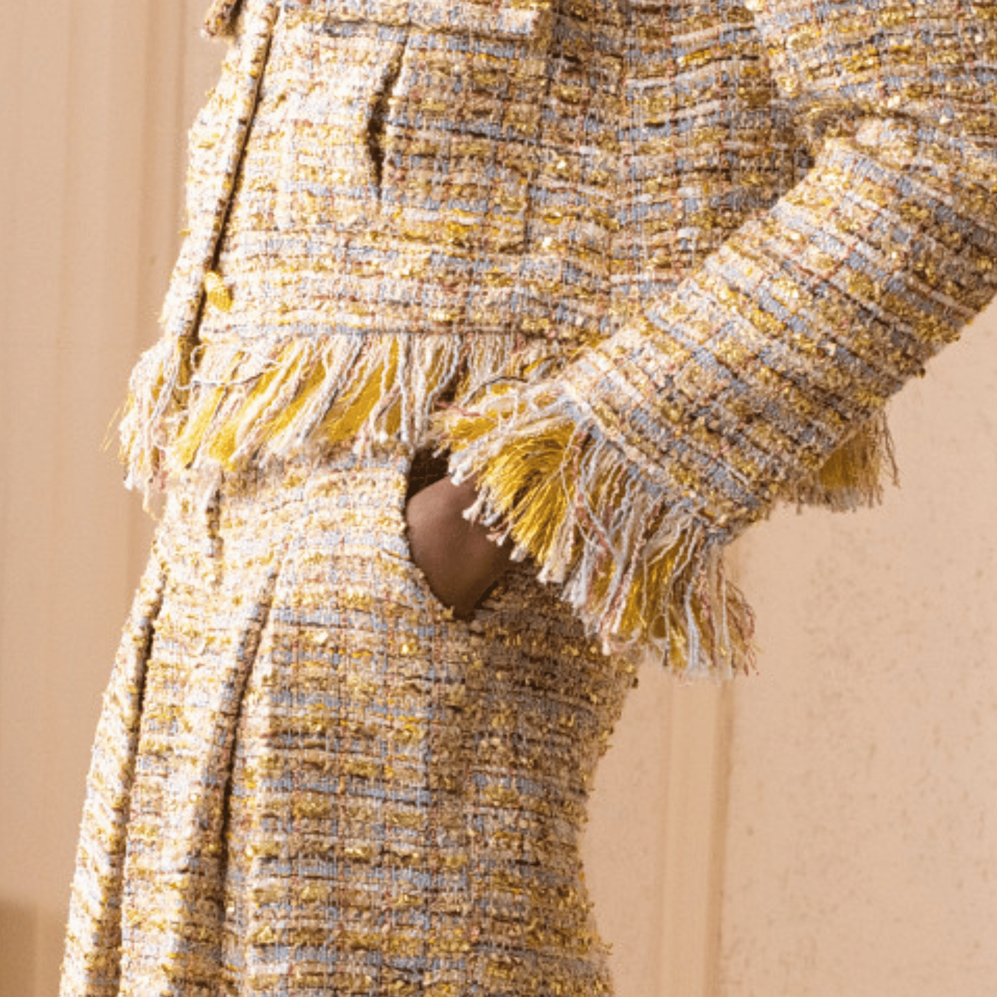 The Claire Metallic Tweed Pleated Trouser,Clothing, Sassy Jones,