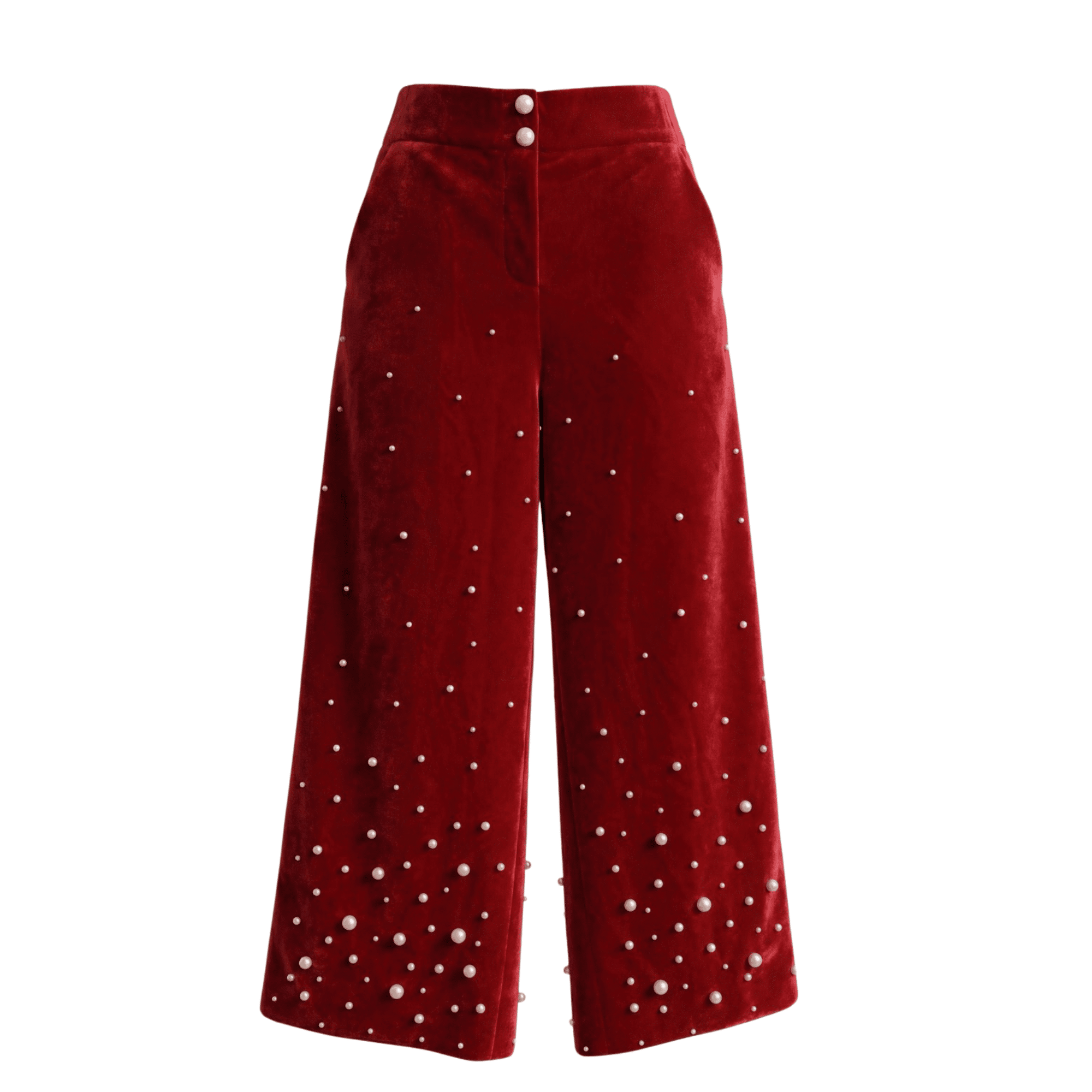 The Fiorella Pant - Red Velvet Pearl,Clothing, Sassy Jones,