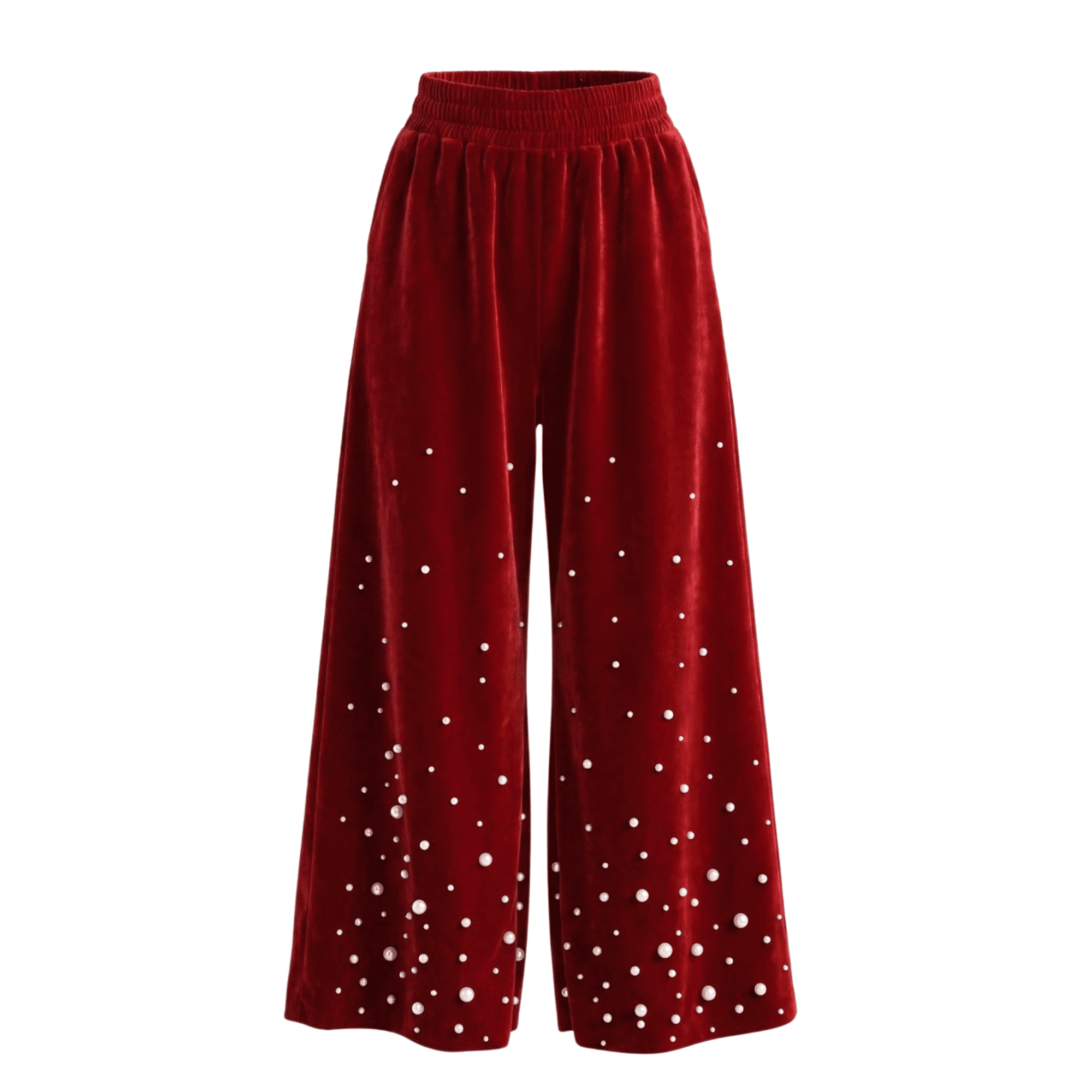 The Fiorella Pant - Red Velvet Pearl,Clothing, Sassy Jones,